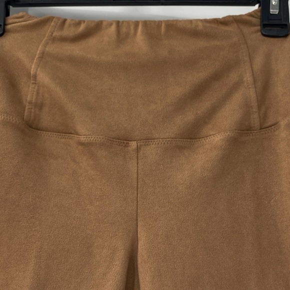 Wilfred Free Daria Tan Vegan Faux-suede Legging Pants Extra Small XS Super Soft - Picture 8 of 10
